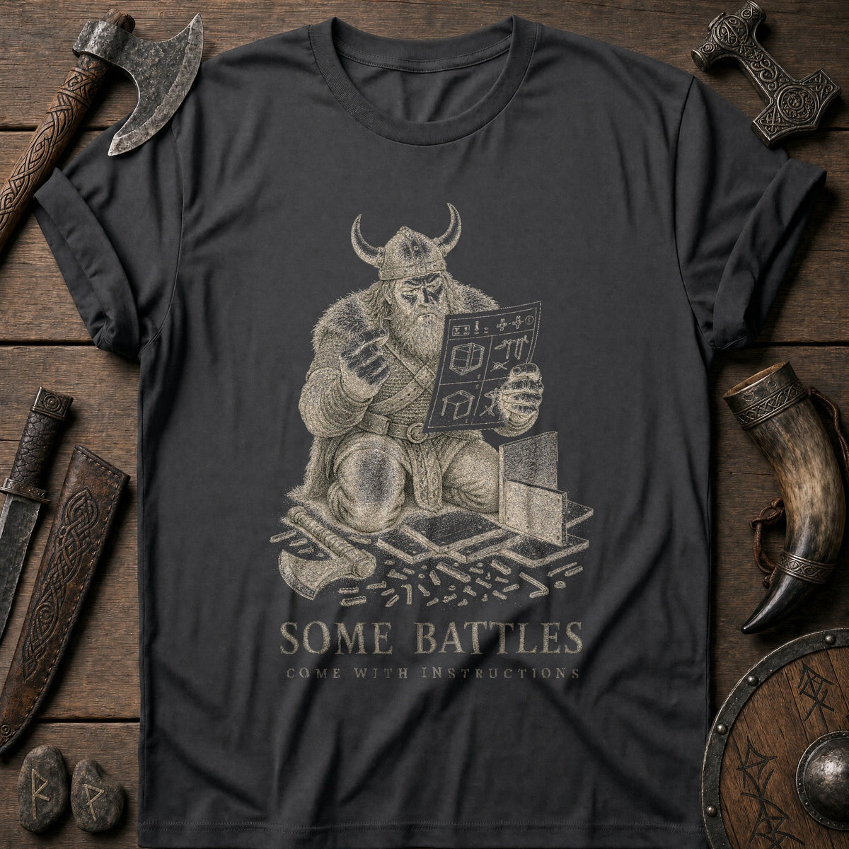 Some Battles Come With Instructions Viking T-Shirt US