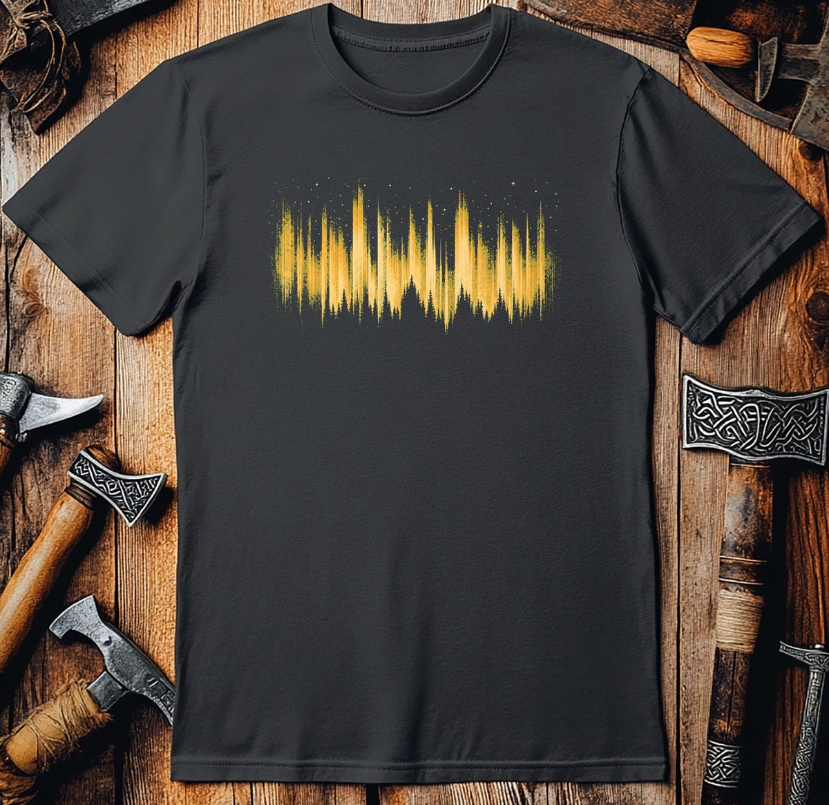 Amber Aurora Band Viking T-Shirt US