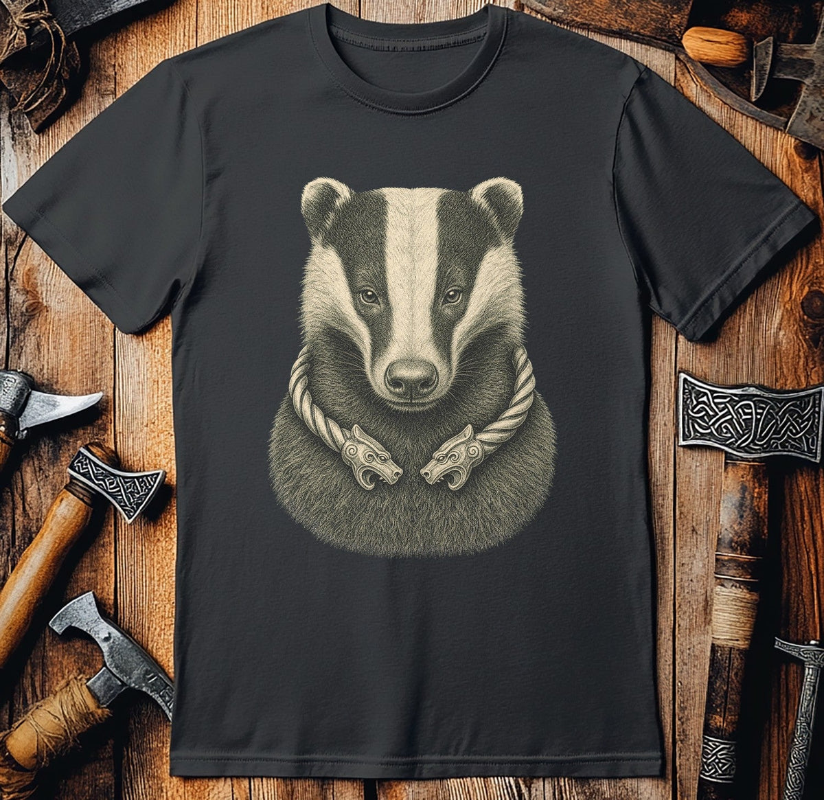 Badger Jarl Torc Viking T-Shirt US
