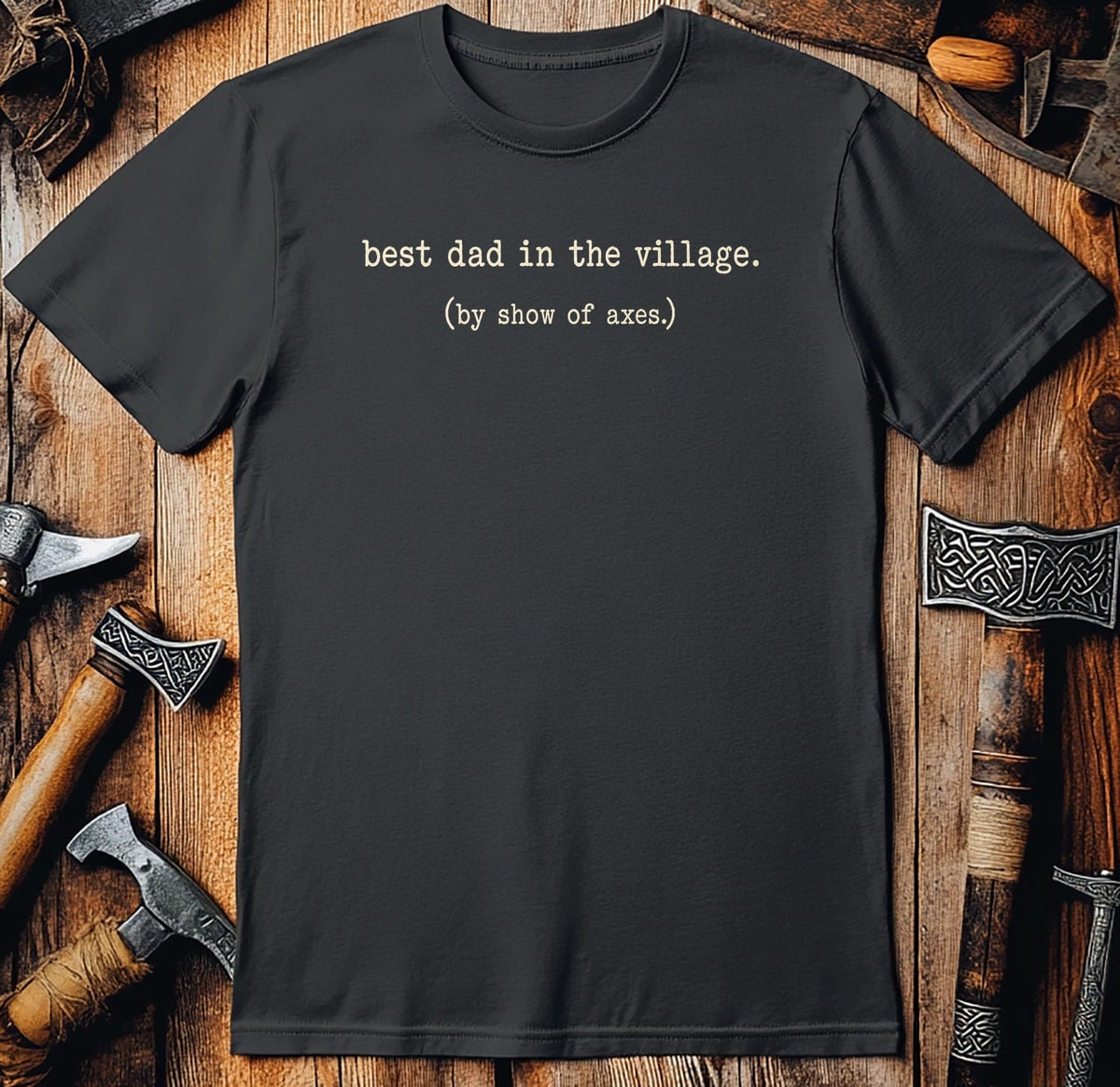 Best Dad In The Village Viking T-Shirt EU