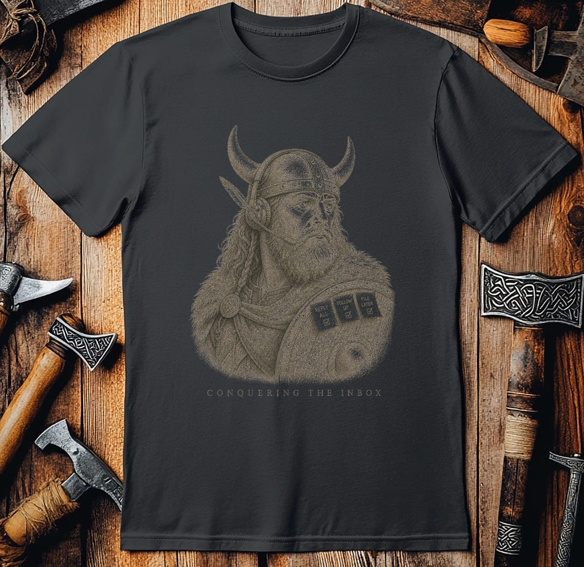 Conquering The Inbox Viking T-Shirt US
