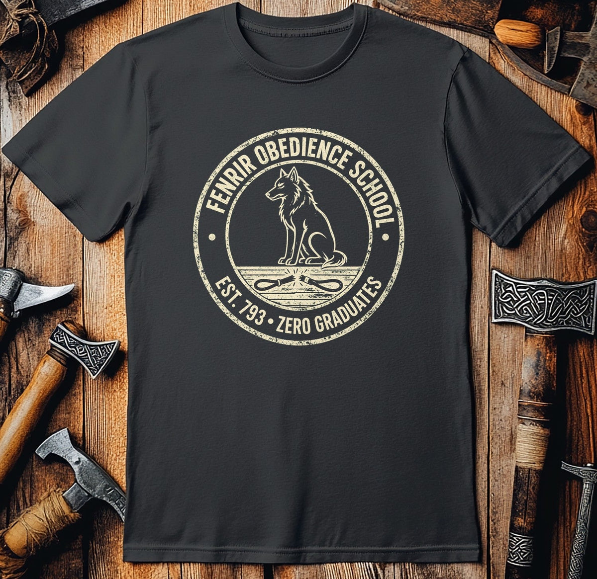 Fenrir Obedience School Viking T-Shirt US