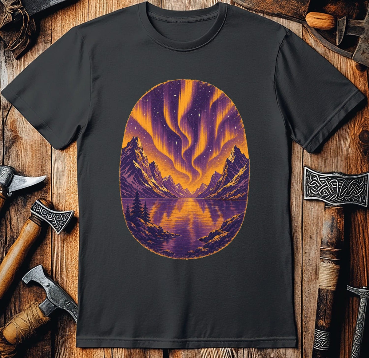 Fjord Aurora Viking T-Shirt EU