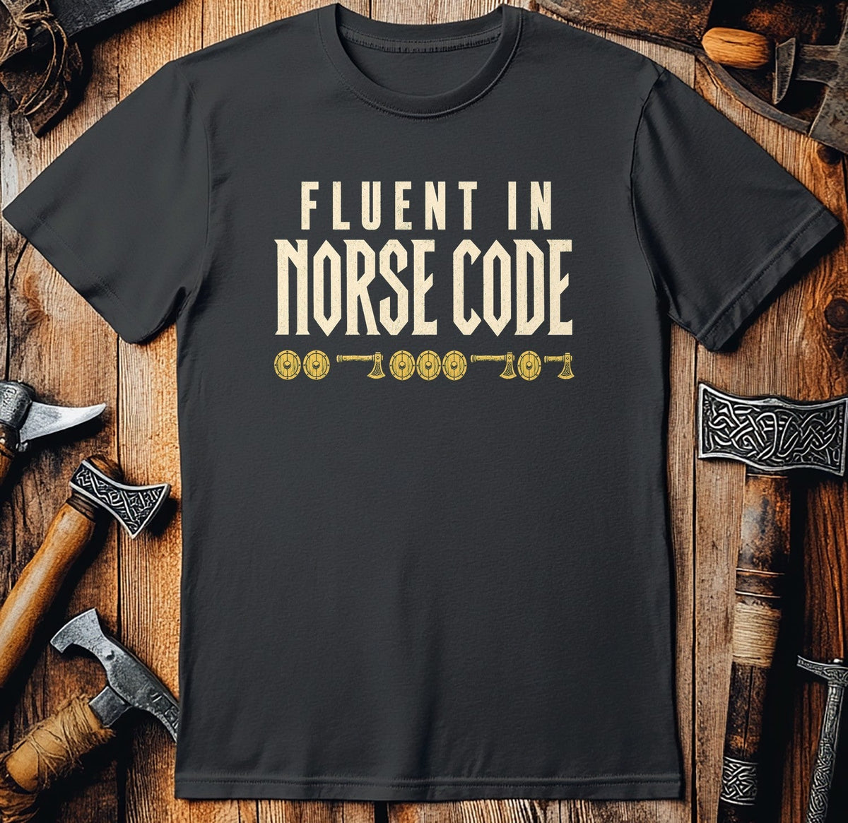 Fluent In Norse Code Viking T-Shirt US