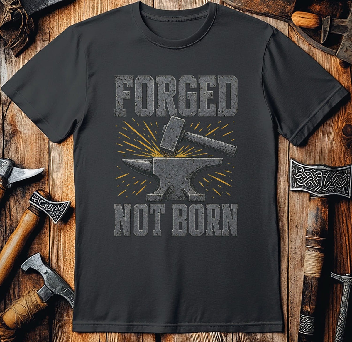 Forged Not Born Viking T-Shirt EU