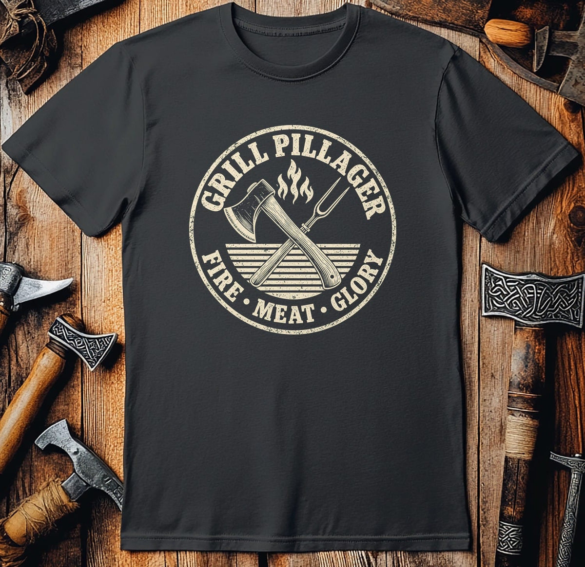 Grill Pillager Viking T-Shirt EU