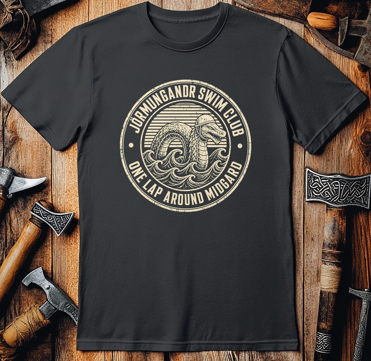 Jörmungandr Swim Club Viking T-Shirt EU