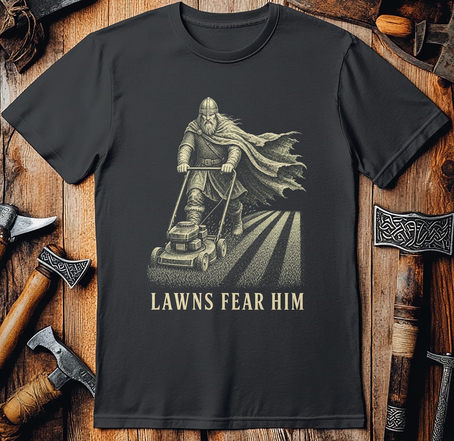 Lawns Fear Him Viking T-Shirt EU
