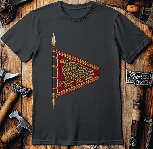 Raven Banner Viking T-Shirt US