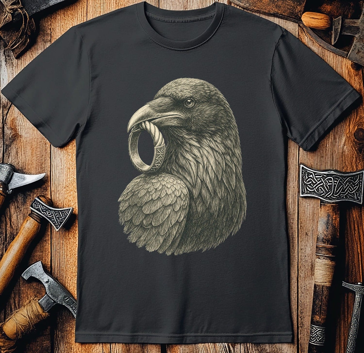 Raven Ring Bearer Viking T-Shirt EU