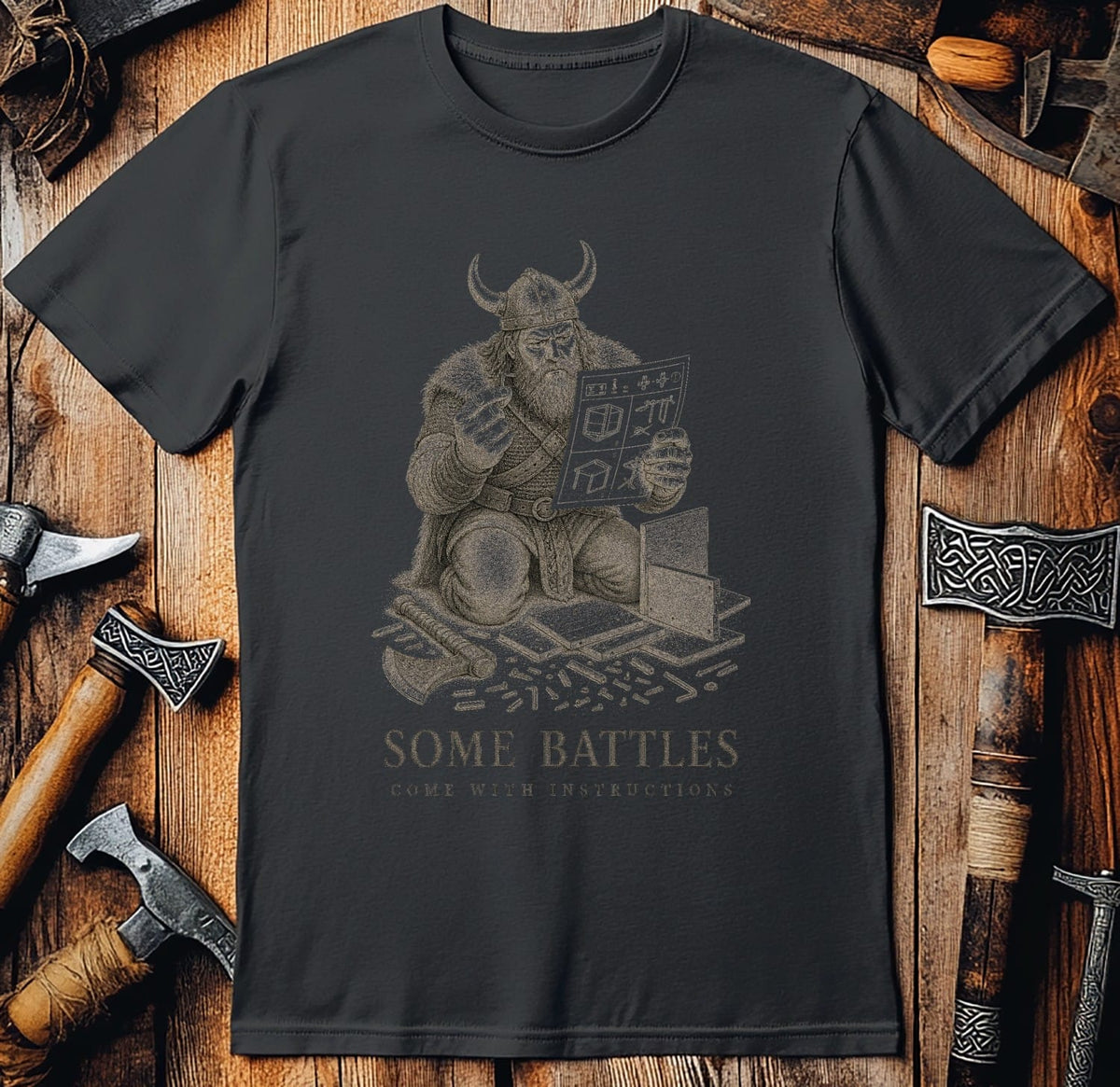 Some Battles Come With Instructions Viking T-Shirt US