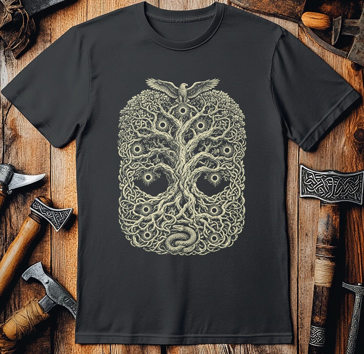 Yggdrasil Nine Worlds Viking T-Shirt US