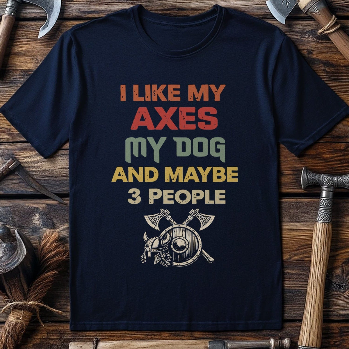 AXES DOG 3 PEOPLE 026 T Shirt US