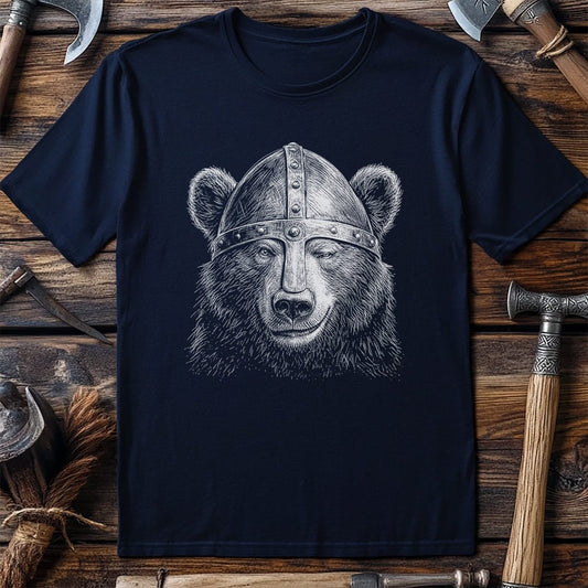 BEAR-VIKING-HEAD-044 T-Shirt US