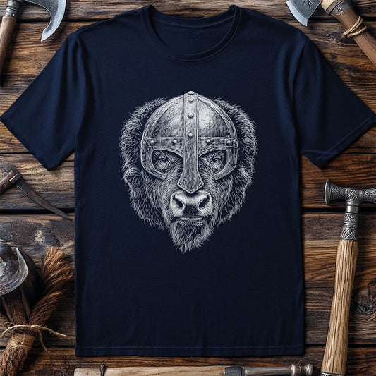 BISON-VIKING-HEAD-044 T-Shirt US