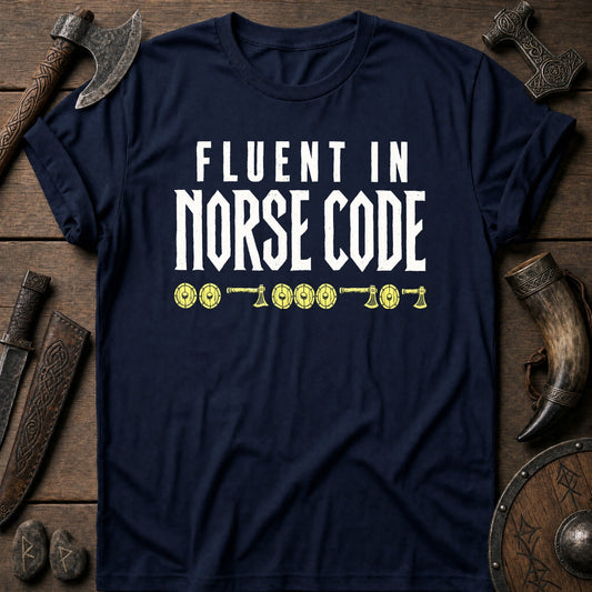 Fluent In Norse Code Viking T-Shirt US