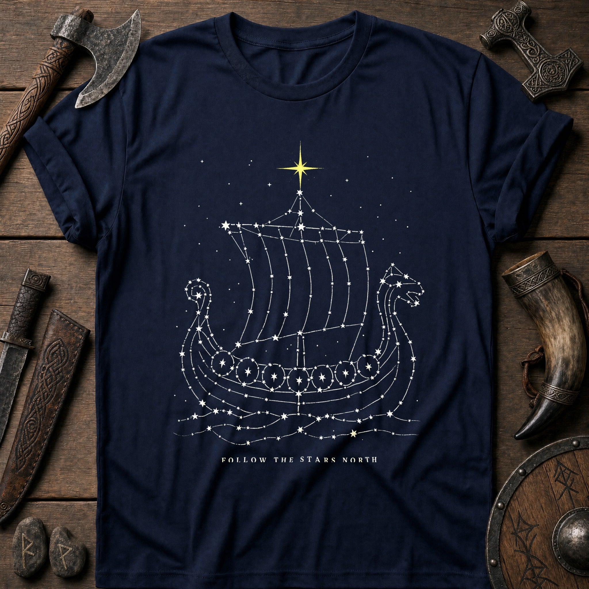 Follow The Stars North Viking T-Shirt US