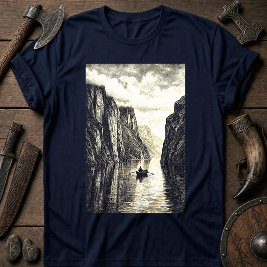 Fjord Cliffs Viking T-Shirt US