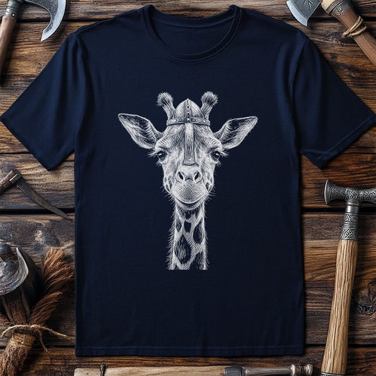 GIRAFFE-VIKING-HEAD-044 T-Shirt US