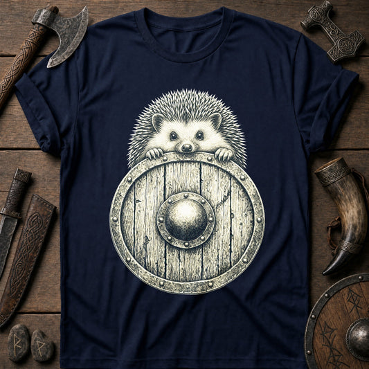 Hedgehog Shield Bearer Viking T-Shirt US
