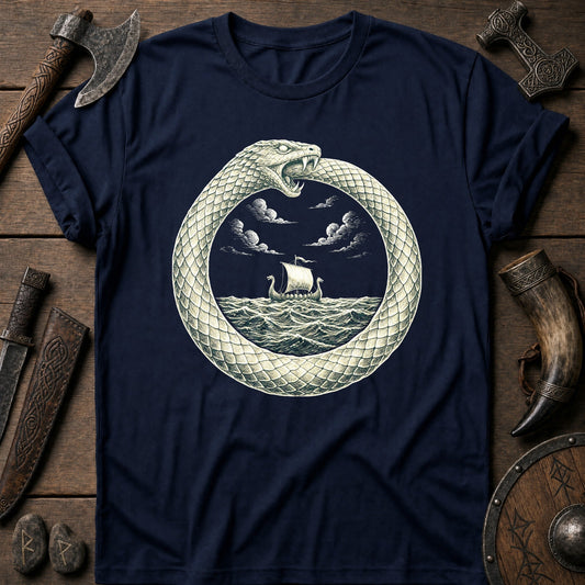 Jormungandr Circles The Sea Viking T-Shirt US