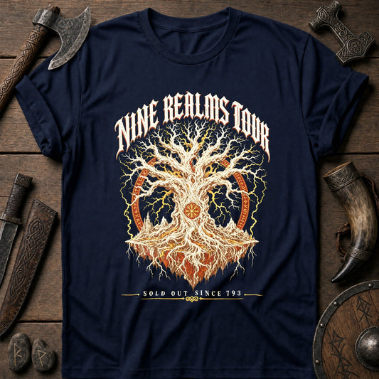 Nine Realms Tour Viking T-Shirt US