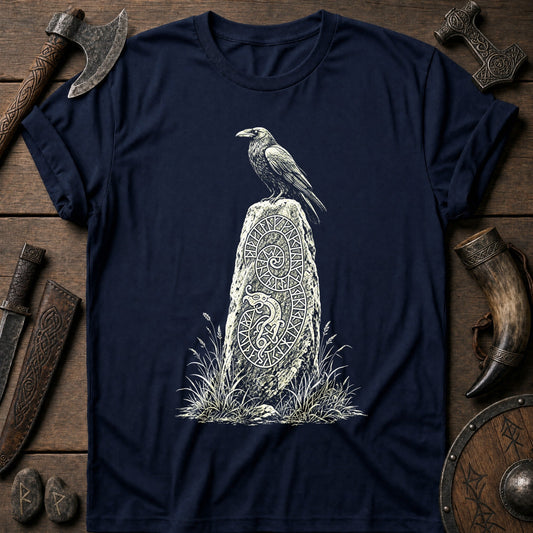 Raven On The Runestone Viking T-Shirt US