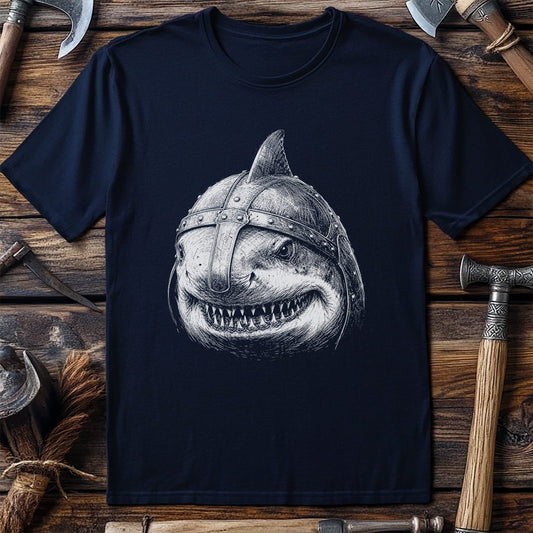 SHARK-VIKING-HEAD-044 T-Shirt US