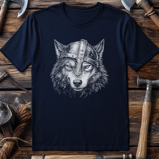 WOLF-VIKING-HEAD-044 T-Shirt US