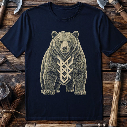 Bear Marked With Bind Rune Viking T-Shirt US