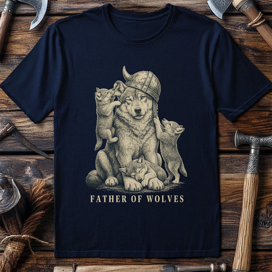 Father Of Wolves Viking T-Shirt US