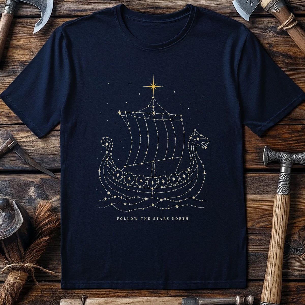 Follow The Stars North Viking T-Shirt US