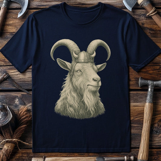 Goat Helm Between Horns Viking T-Shirt US