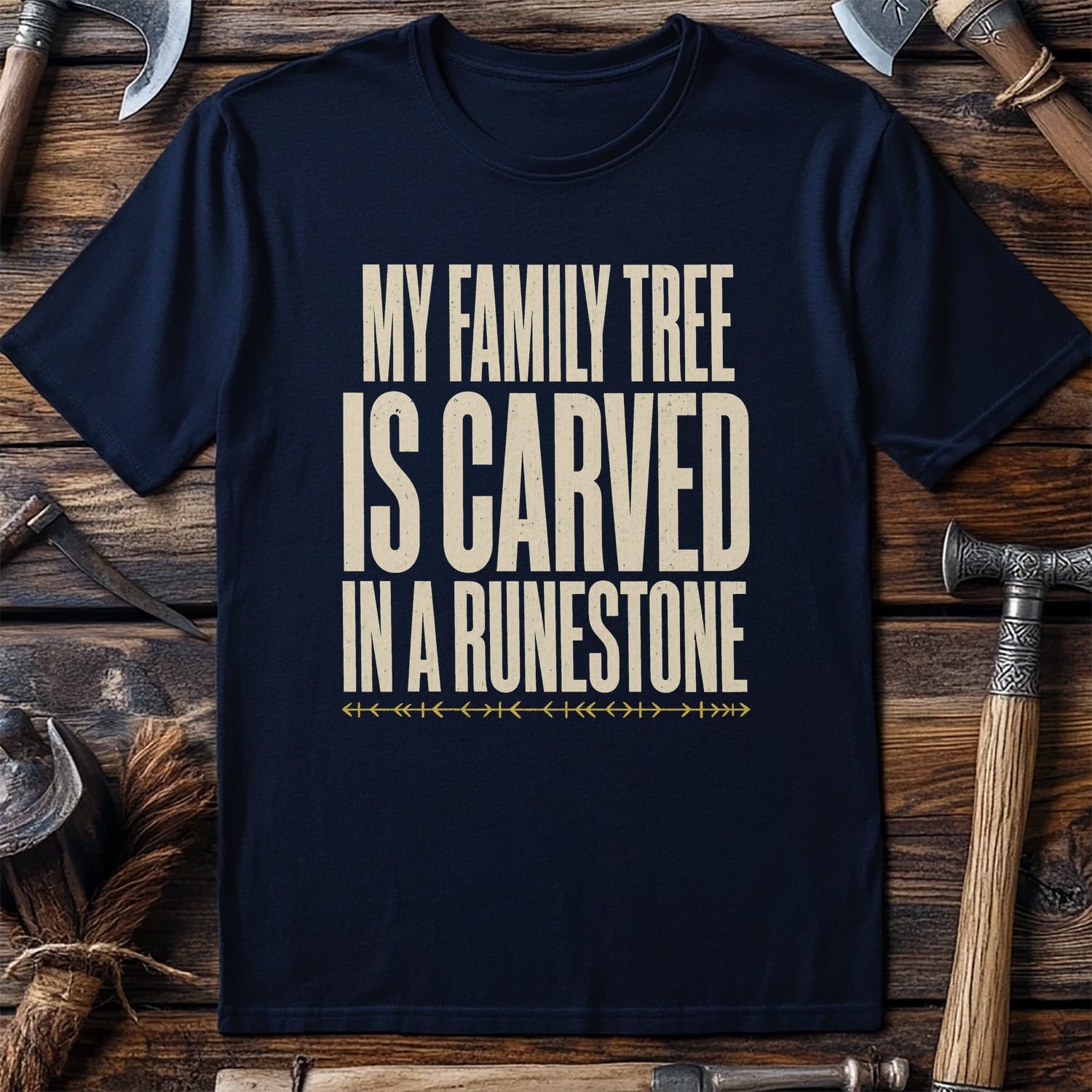 My Family Tree Is Carved In A Runestone Viking T-Shirt EU
