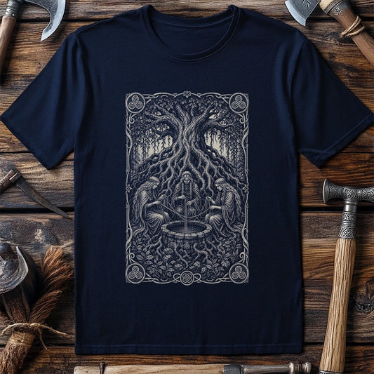 Norns Weaving Fate Viking T-Shirt US