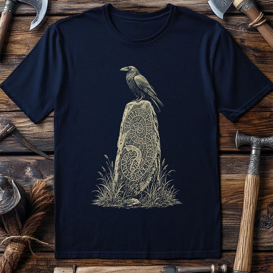Raven On The Runestone Viking T-Shirt US