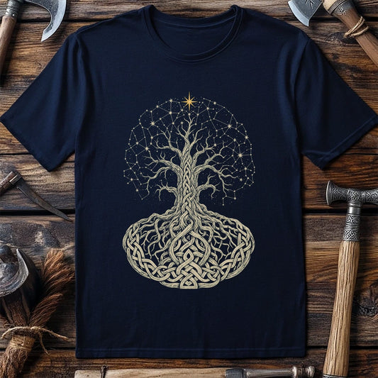 Yggdrasil Crown Of Stars Viking T-Shirt EU