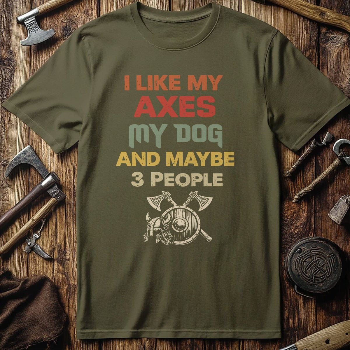 AXES DOG 3 PEOPLE 026 T Shirt