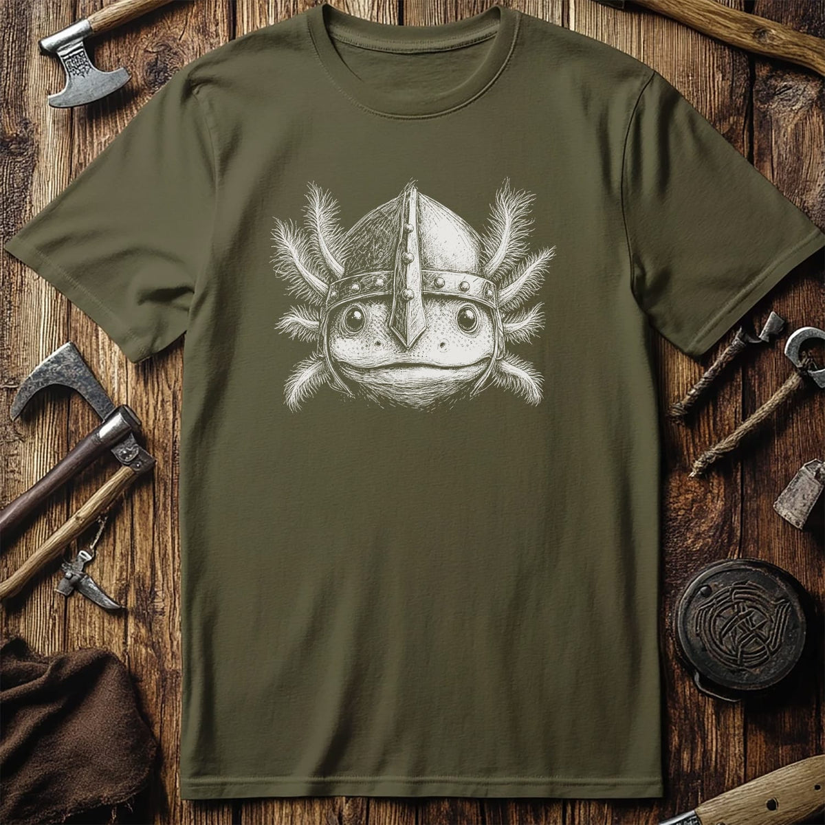 AXOLOTL-VIKING-HEAD-044 T-Shirt