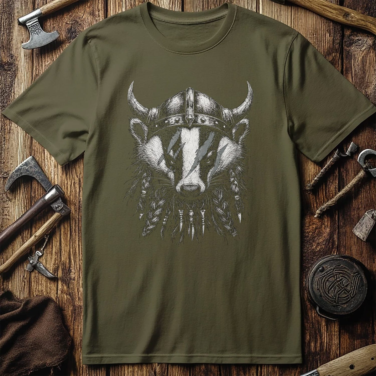 BADGER-BERSERKER-VIKING-050 T-Shirt