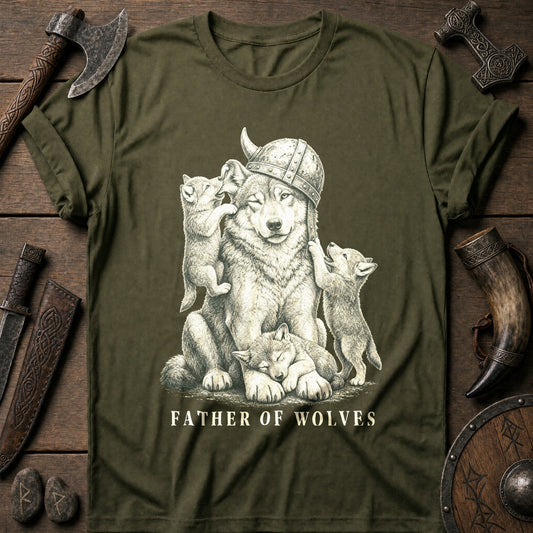 Father Of Wolves Viking T-Shirt US