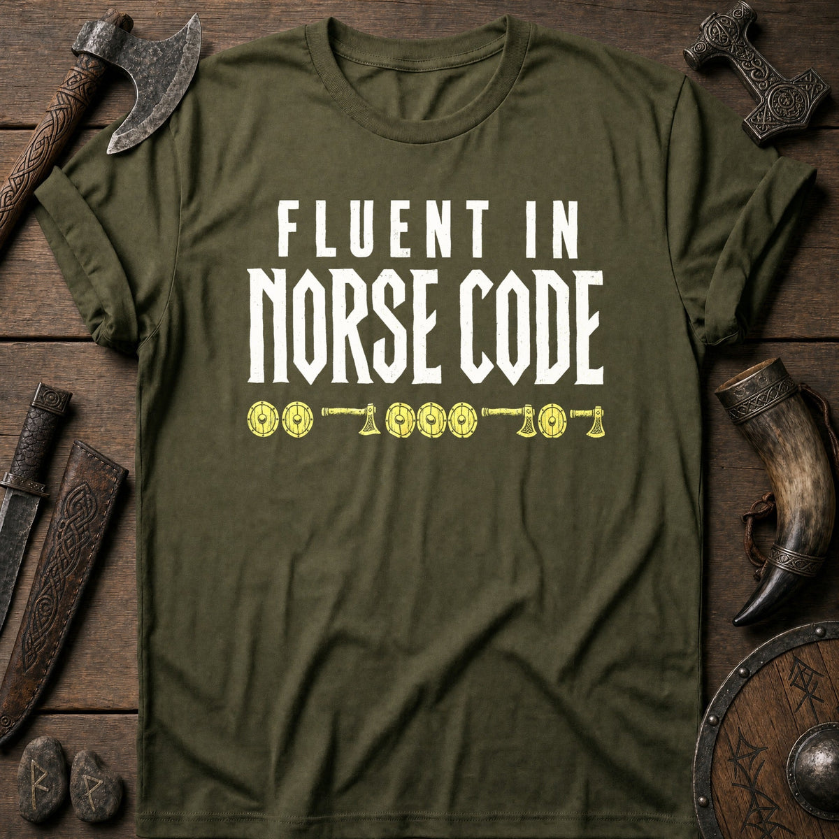Fluent In Norse Code Viking T-Shirt US