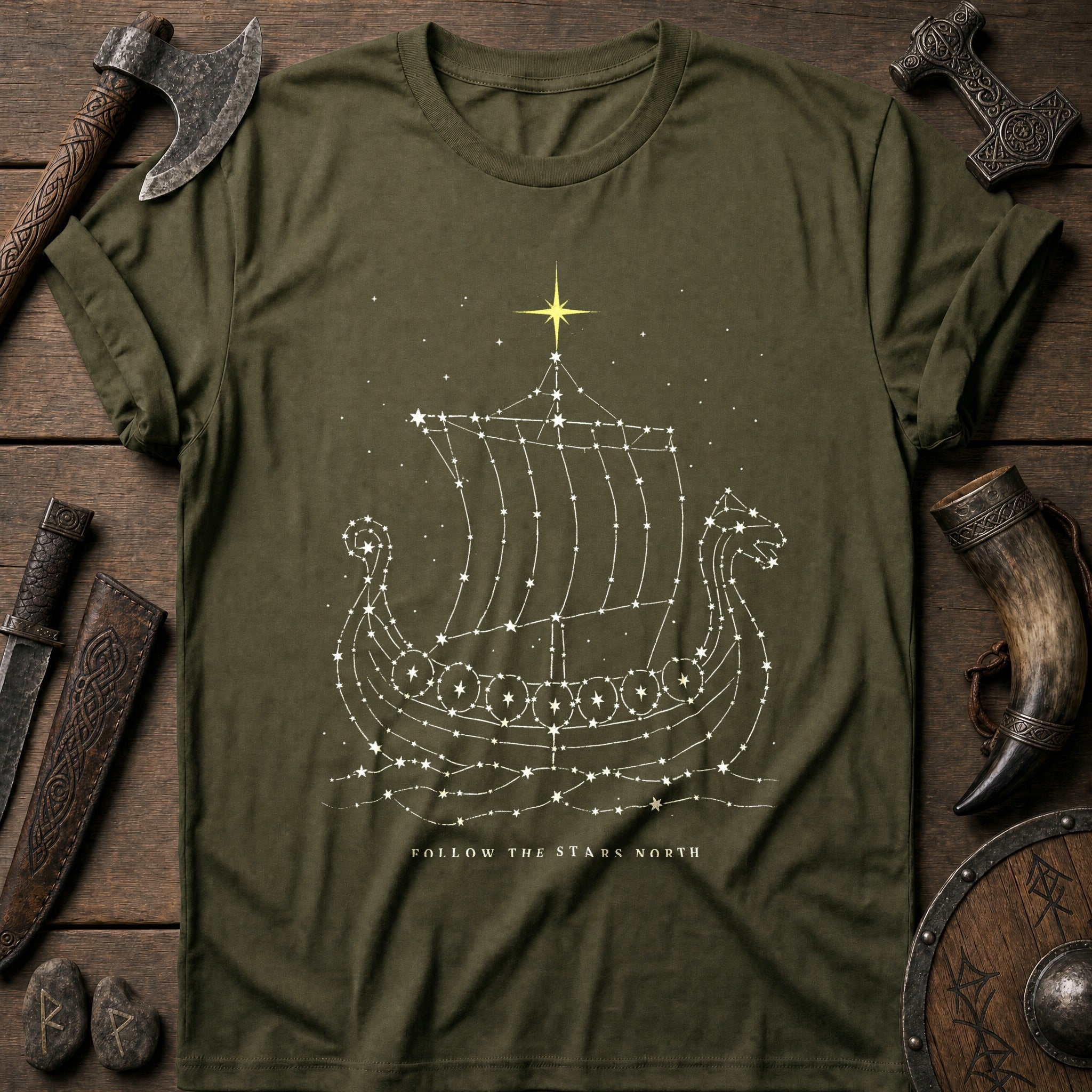 Follow The Stars North Viking T-Shirt US