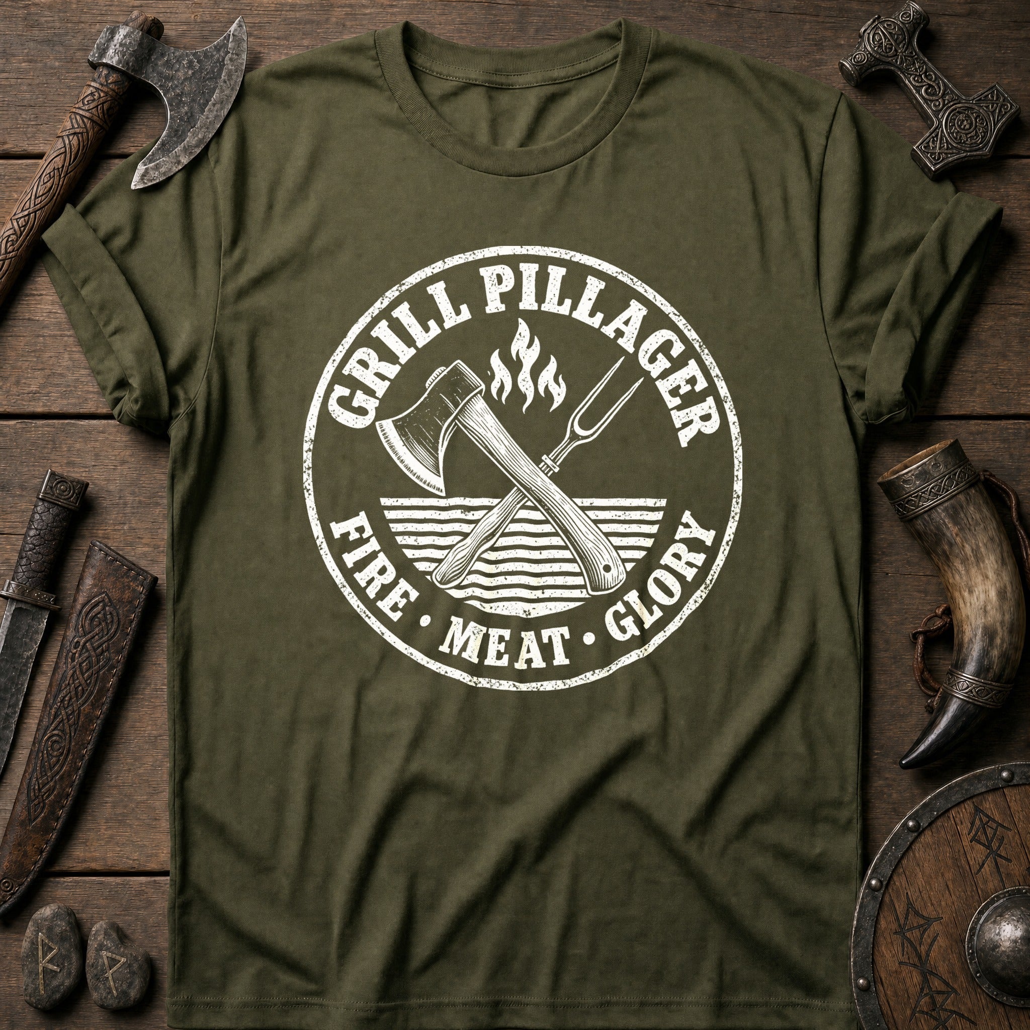 Grill Pillager Viking T-Shirt US