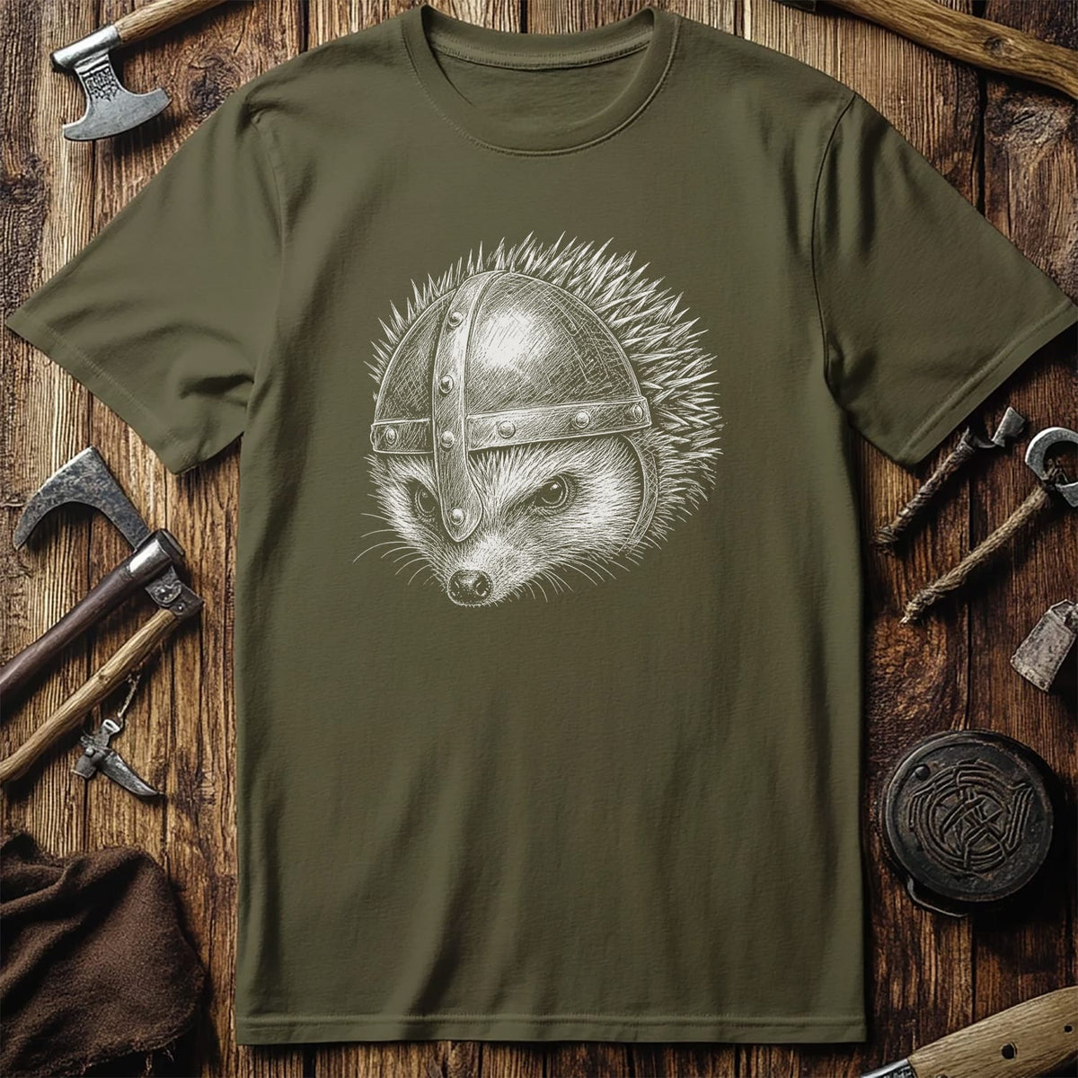 HEDGEHOG-VIKING-HEAD-044 T-Shirt US