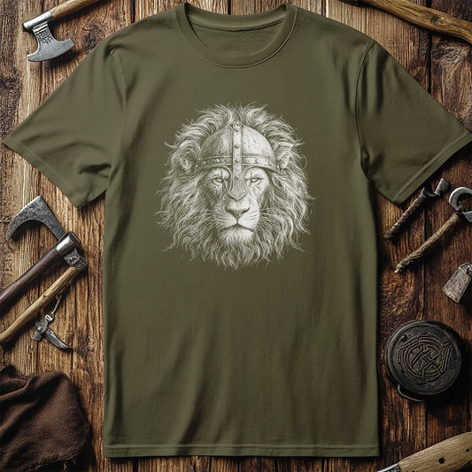 LION-VIKING-HEAD-044 T-Shirt US