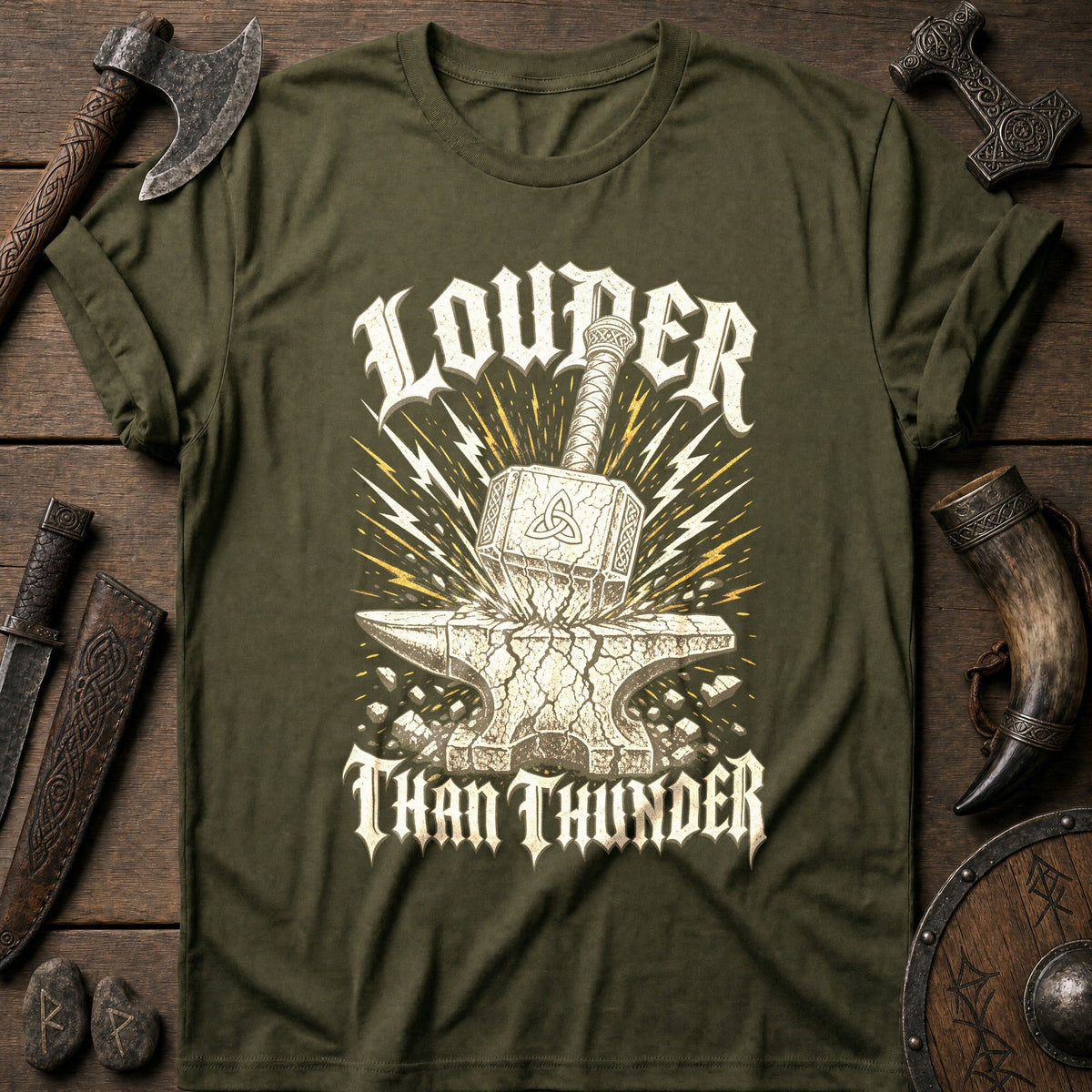 Louder Than Thunder Viking T-Shirt US