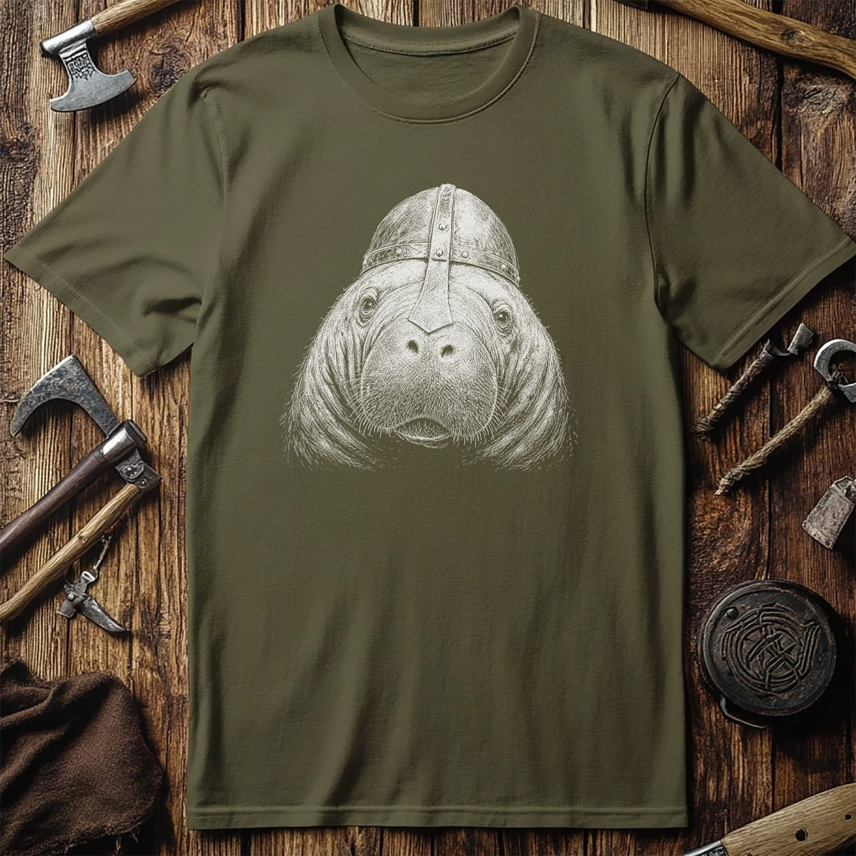 MANATEE-VIKING-HEAD-044 T-Shirt US