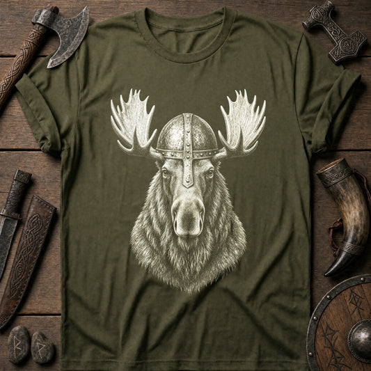 Moose Jarl Iron Helm Viking T-Shirt US