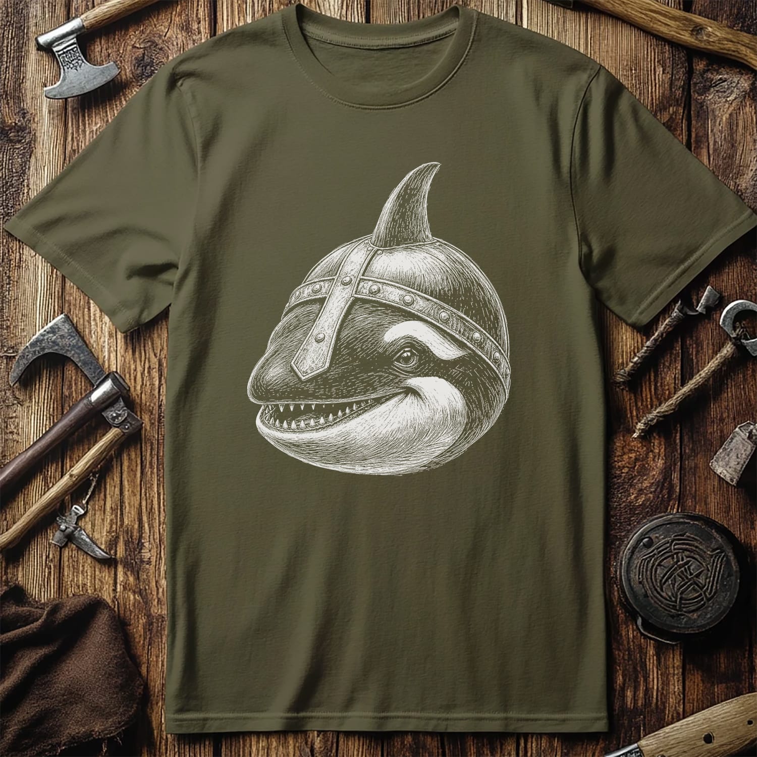 ORCA-VIKING-HEAD-044 T-Shirt US